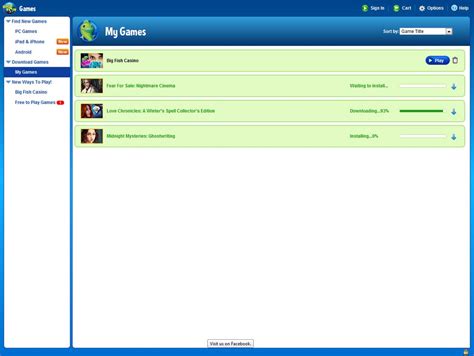 big fish game manager|Reinstall the Big Fish Games App (Game Manager).